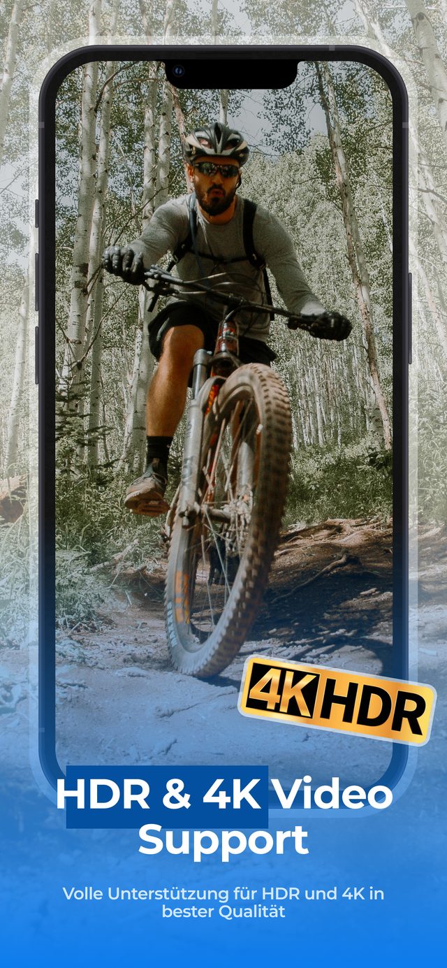 Unterstützung für HDR- und 4K-Videos