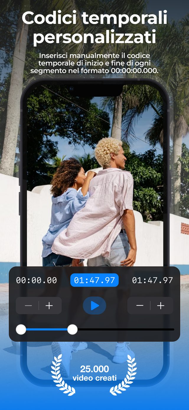 Timecode personalizzati — momenti clou estratti da un episodio di podcast
